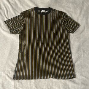 Green striped Topman shirt medium